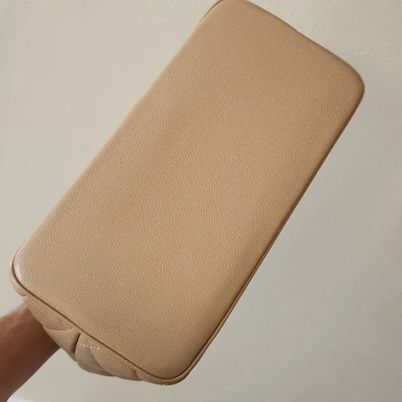 Chanel matelasse Reprint Totebag caviar leather caviar skin beige like new, 90s - Picture 5 of 10